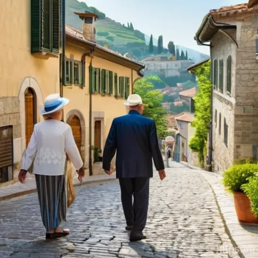 산마리노에서 은퇴 생활 - **Prompt 1: Serene Morning in San Marino's Old Town**
"A charming, sun-drenched cobblestone stre...