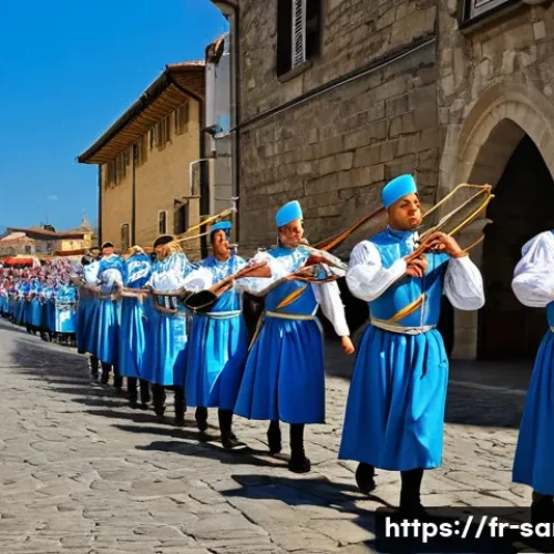Home 7 산마리노에서의 명절 및 공휴일 문화 - **Prompt:** A vibrant and historically accurate depiction of San Marino's Foundation Day parade. The...