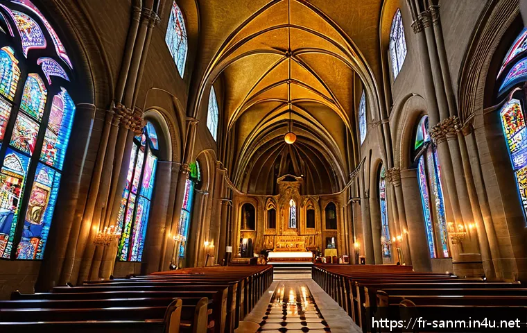 산마리노 종교 건축물 - A detailed interior view of the Basilica of the Holy Spirit in San Marino city, showcasing vibrant B...